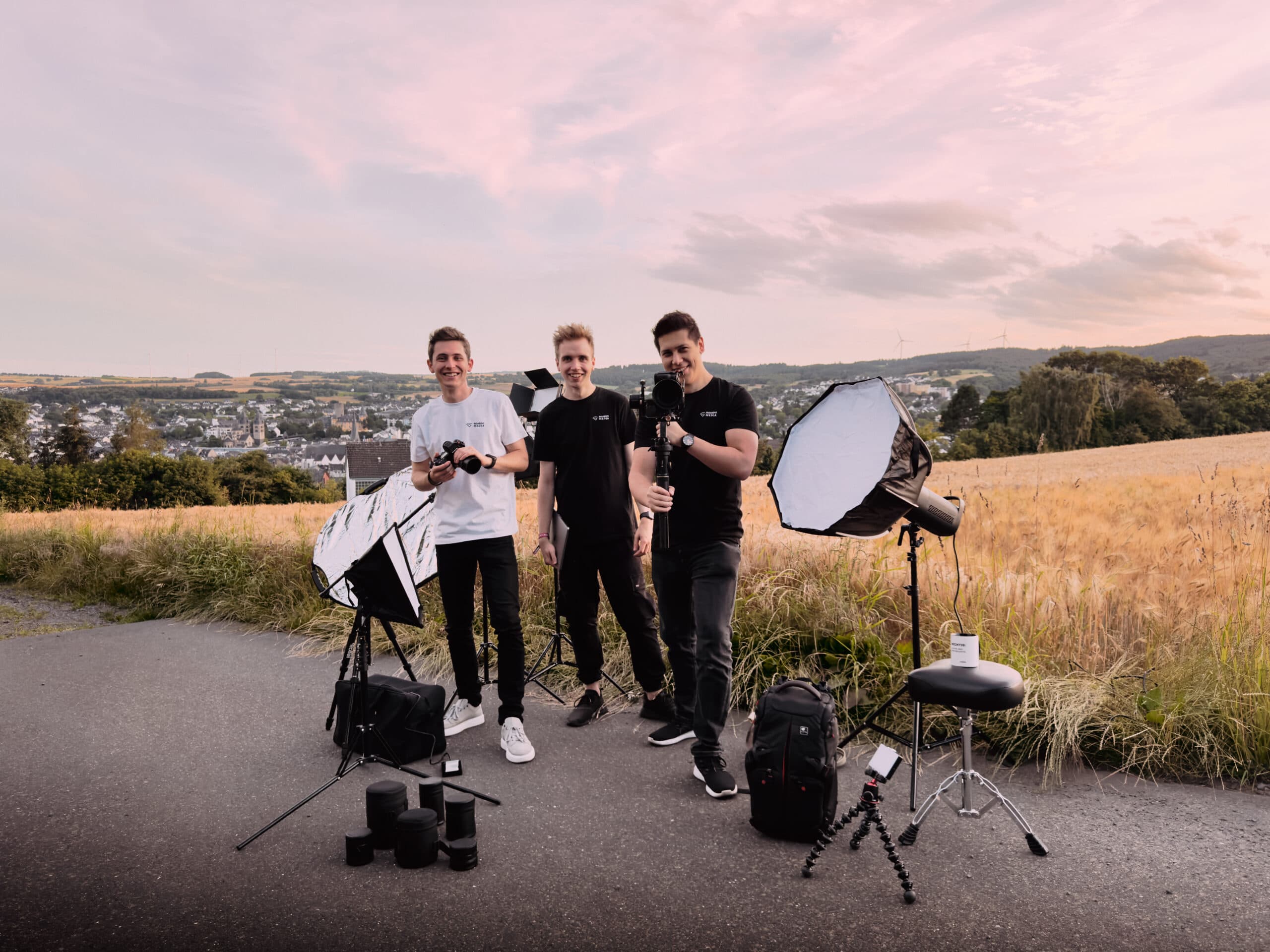 Das Goando Media Team bei einer Produktion