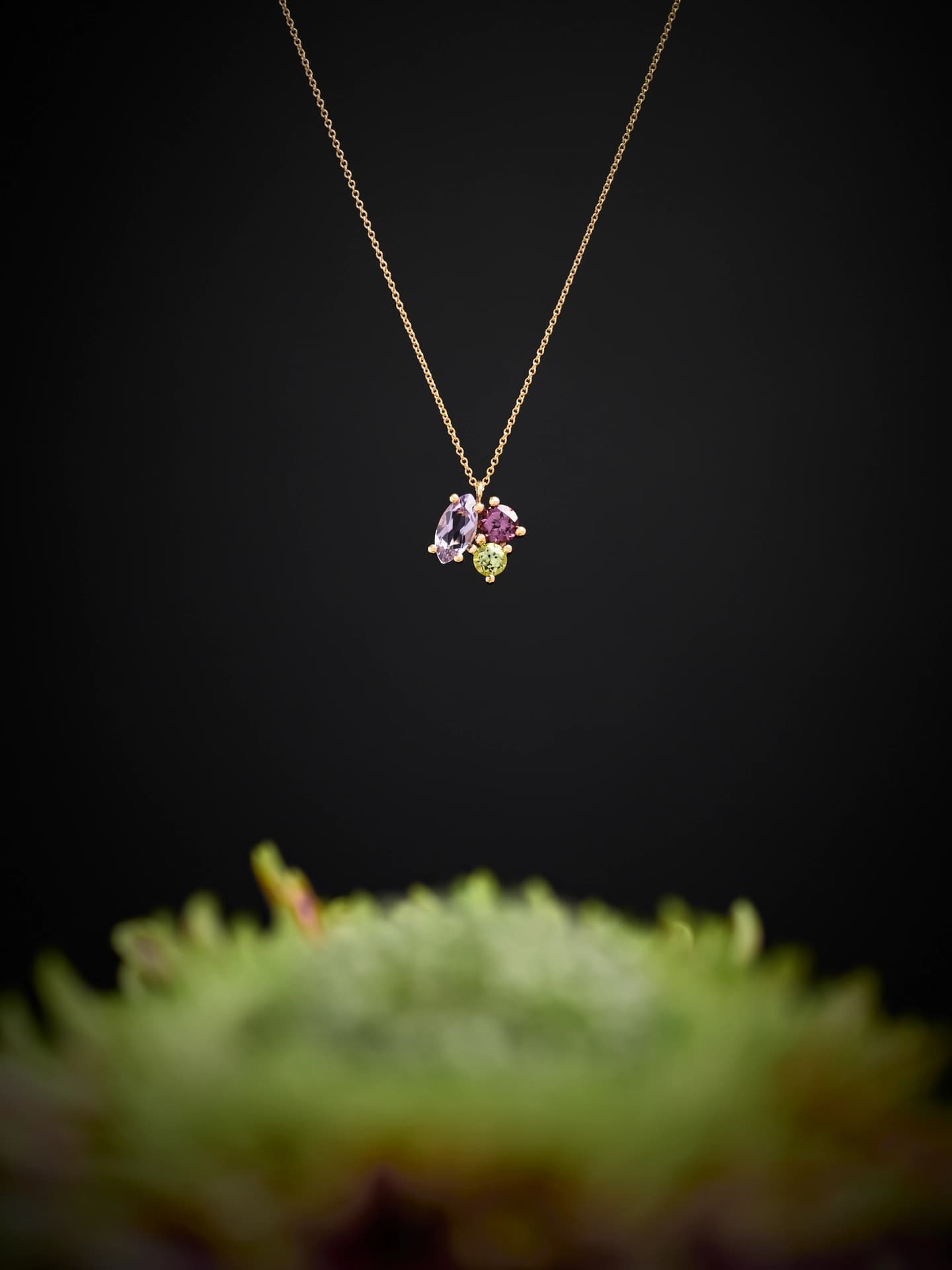 Farbsteine in Gold